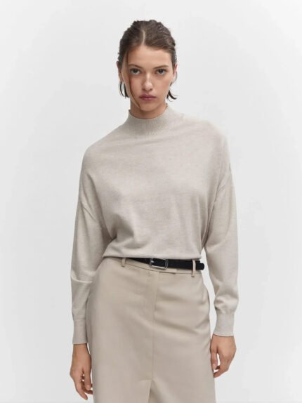 Women's Turtleneck Sweater Chunky T-shirt