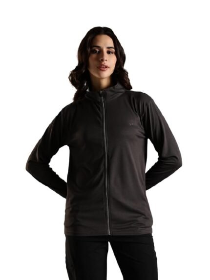 BLUE TYGA SUNSCREEN JACKET Women's Travel Nylon Solid Plain Sports Summer Gym Workout Running Travel Trekking and Sunscreen Jacket for Women Nylon Winter Casual Wear