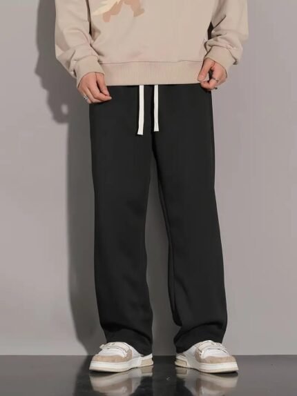 dockstreet Men's/Unisex Open Bottom Drawstring Pure Cotton Stretchable Baggy Jogger Pants