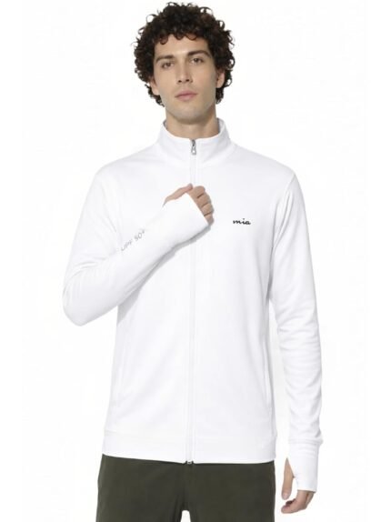 MIA FASHION UPF 50+ UV Protection Sunscreen Jacket for Men | Lightweight Full Zip Running Jacket | Breathable Sports Outdoor Biker Jacket