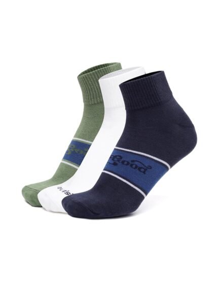 Levi's LS204 Men's Cotton Stretch Ankle Mid Cut Classic Socks (Pack of 3)