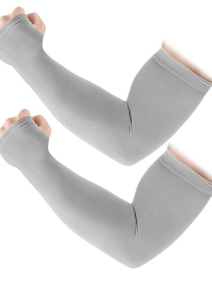 MIZUNA Sun Protection Arm Sleeves Hand gloves For Men & Women,Thumb Holes UPF 50 Arm Cover for Biking,Cricket,Cycling, Golf, Outdoor Sports